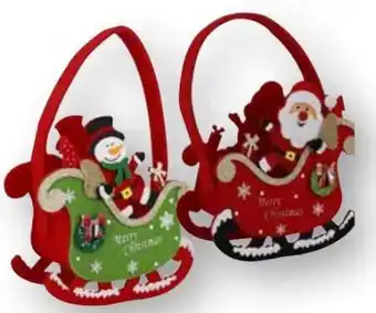 Scheck-in-Center Dekotasche Schlitten Angebot