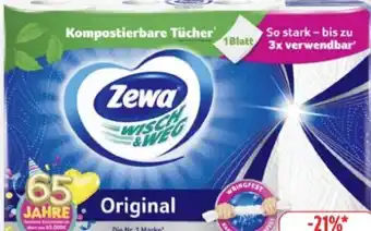 Edeka Zewa Wisch & Weg Küchenrolle Angebot
