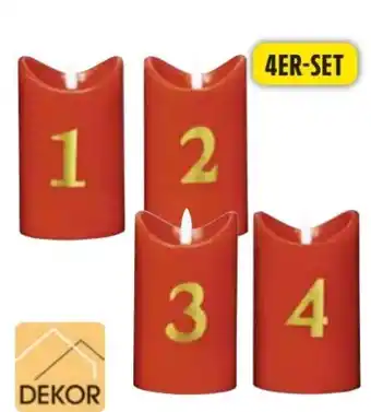 Edeka Dekor LED-Adventskranzkerzen Angebot
