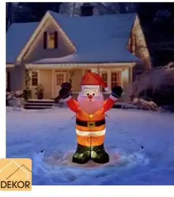 Edeka Dekor Christmas XXL-LED-Figur Weihnachtsmann Angebot
