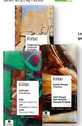 Edeka Vivani Bio Schokolade Vollmilch Angebot
