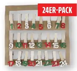 Edeka Dekoklammern mit Zahlen Angebot