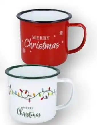 Edeka Weihnachts-Metalltasse Angebot