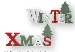 Edeka Weihnachts Dekoschriftzug Angebot