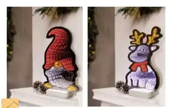 Edeka Dekor Christmas LED Spiegelfigur Angebot