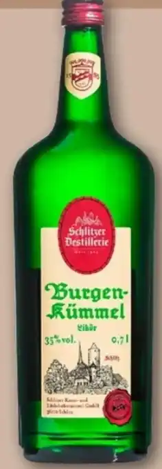REWE Center Schlitzer Destillerie Burgenkümmel Likör Angebot