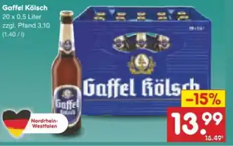 Netto Marken-Discount Privatbrauerei Gaffel Kölsch Angebot