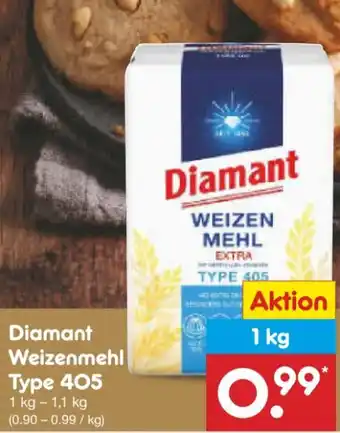 Netto Marken-Discount Diamant Weizenmehl Angebot