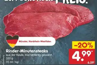 Netto Marken-Discount Rinder-Minutensteak Angebot