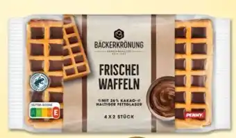 PENNY Bäckerkrönung Gefüllte Frischeiwaffeln Angebot