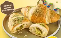 PENNY Bäckerkrönung Croissant gefüllt mit Pistaziencreme Angebot