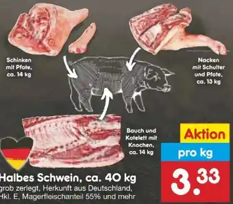 Netto Marken-Discount Halbes Schwein Angebot