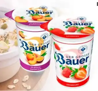 Edeka Bauer Der Große Fruchtjoghurt Erdbeere Angebot