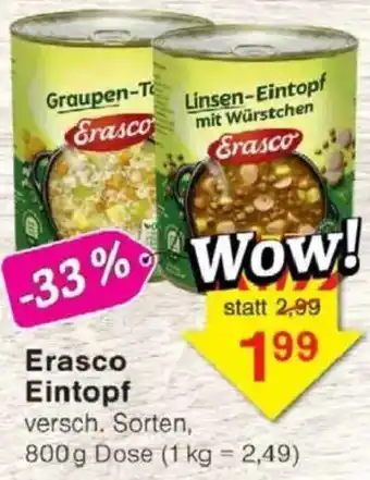 Jawoll Erasco Eintopf Angebot