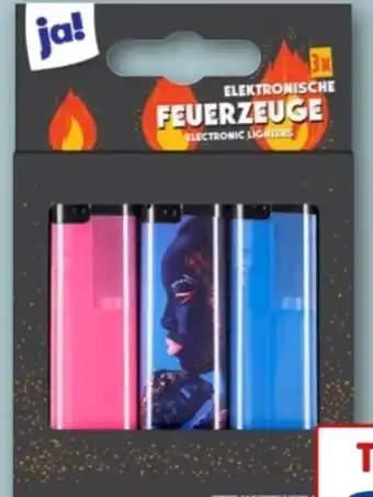 REWE Center ja! Elektronik-Feuerzeuge Angebot