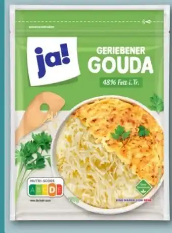 REWE Center ja! Geriebener Gouda Angebot