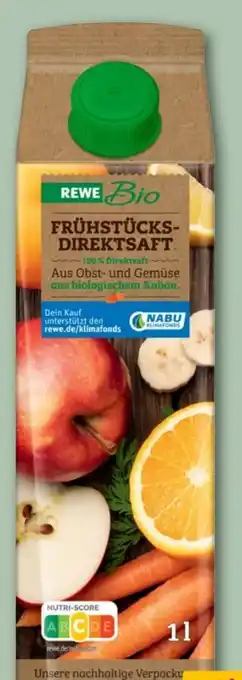 REWE Center Rewe Bio Frühstücks-Direktsaft Angebot