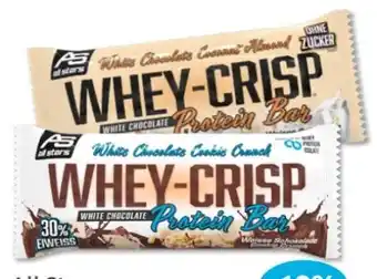 Budni All Stars Whey-Crisp Protein Bar Angebot