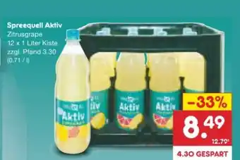 Netto Marken-Discount Spreequell Aktiv Zitrusgrape Angebot