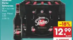 Netto Marken-Discount Lausitzer Porter Schwarzes Bier Angebot