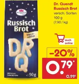 Netto Marken-Discount Dr. Quendt Russisch Brot Angebot