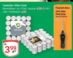 Globus Oho teelichte 100er-pack Angebot