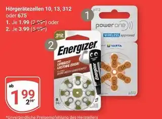 Globus Power one hörgerätezellen 10, 13, 312 Angebot
