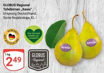 Globus Globus regional tafelbirnen xenia Angebot