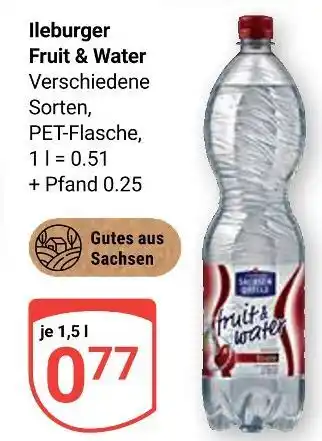 Globus Ileburger fruit & water Angebot