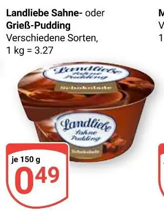Globus Landliebe sahne-pudding Angebot