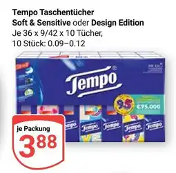 Globus Tempo taschentücher soft & sensitive Angebot