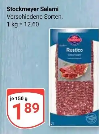Globus Stockmeyer salami rustico Angebot