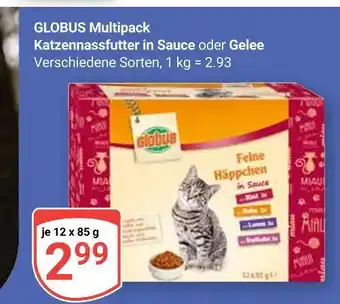 Globus Globus multipack katzennassfutter in sauce Angebot