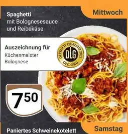 Globus Spaghetti mit bolognesesauce und reibekäse Angebot