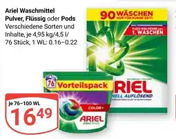 Globus Ariel waschmittel pulver Angebot