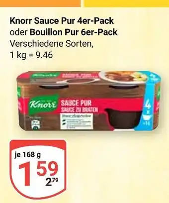 Globus Knorr sauce pur Angebot