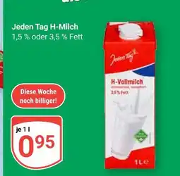 Globus Jeden tag h-milch 1,5 % fett Angebot