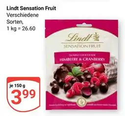 Globus Lindt sensation fruit Angebot