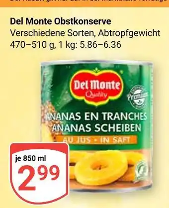 Globus Del monte ananas en tranches Angebot
