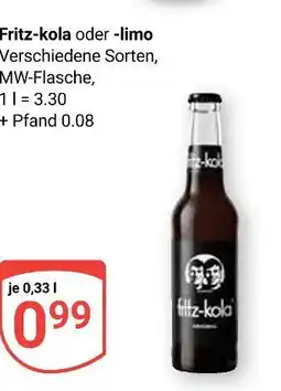 Globus Fritz-kola fritz-kola oder -limo Angebot