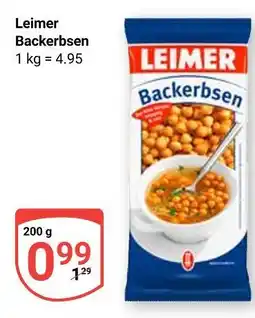 Globus Leimer backerbsen Angebot