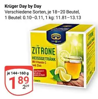 Globus Krüger day by day heißgetränk Angebot
