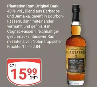 Globus Plantation rum original dark Angebot