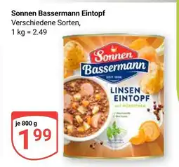 Globus Sonnen bassermann linsen eintopf Angebot