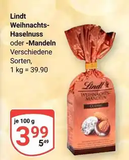 Globus Lindt weihnachts-haselnuss Angebot