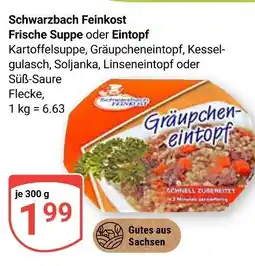 Globus Schwarzbach feinkost kartoffelsuppe Angebot