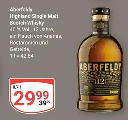 Globus Aberfeldy highland single malt scotch whisky Angebot
