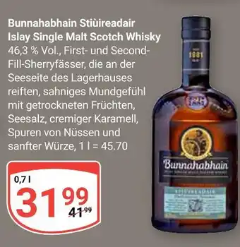 Globus Bunnahabhain stiùireadair islay single malt scotch whisky Angebot