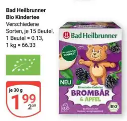 Globus Bad heilbrunner bio kindertee brombeere & apfel Angebot