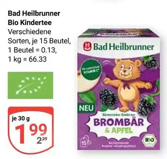 Globus Bad heilbrunner bio kindertee brombeere & apfel Angebot